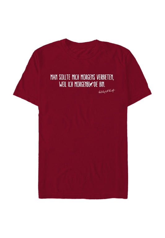 Hildegard Knef - Morgenbloede Maroon - T-Shirt | Neutral-Image