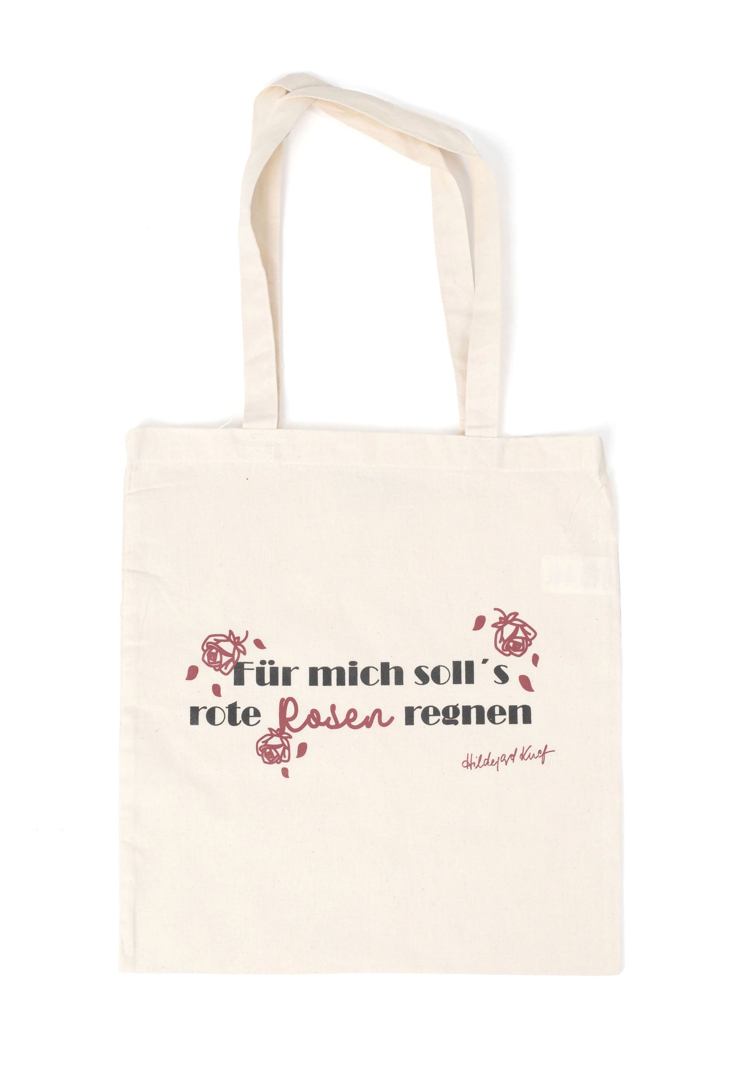 Hildegard Knef - Für Mich Solls Rote Rosen Regnen Natural - Tote Bag | Neutral-Image